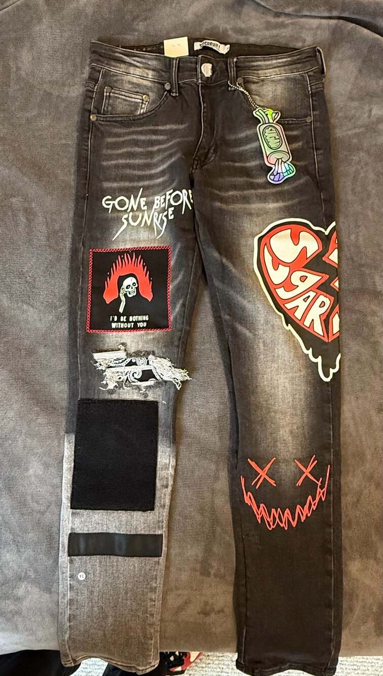 Sugarhill graphic jeans size 30